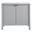 Emmeline 35 Inch 2-Door Scalloped Sideboard Cabinet In Light Gray