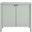Emmeline 35 Inch 2-Door Scalloped Sideboard Cabinet In Sage