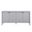 Emmeline 66 Inch 4-Door Scalloped Sideboard Cabinet In Light Gray