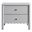 Emmeline Scalloped 2-Drawer Nightstand In Light Gray