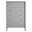 Emmeline Scalloped 5-Drawer Chest In Light Gray