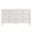 Emmeline Scalloped 6-Drawer Dresser In White