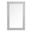 Emmeline Scalloped Rectangle Wall Mirror In Light Gray