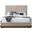 Emmet Chenille Fabric Full Bed In Brown and Beige