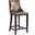 Emperor Bar Stool in Bronze and Walnut