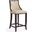 Emperor Bar Stool in Cream and Walnut