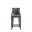 Emperor Faux Leather Barstool In Pebble Grey