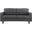 Empress Gray Upholstered Fabric Loveseat