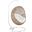 Encase Outdoor Patio Rattan Swing Chair In Cappuccino White
