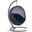 Encase Sunbrella Swing Outdoor Patio Lounge Chair In Black and Gray