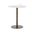 Enco Round Bar Table In Antique Gold and White