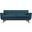 Engage Azure Upholstered Fabric Loveseat