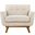 Engage Beige Upholstered Fabric Arm Chair