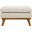 Engage Beige Upholstered Fabric Ottoman