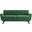 Engage Channel Tufted Performance Velvet Loveseat In Emerald