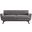 Engage Channel Tufted Performance Velvet Loveseat In Gray