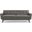 Engage Gray Top-Grain Leather Living Room Lounge Sofa