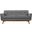 Engage Gray Upholstered Fabric Loveseat In Light Gray