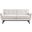 Engage Herringbone Fabric Loveseat In Ivory