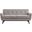 Engage Herringbone Fabric Loveseat In Light Gray