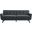Engage Herringbone Fabric Sofa In Charcoal