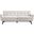 Engage Herringbone Fabric Sofa In Ivory