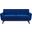 Engage Performance Velvet Loveseat In Navy