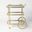 English Bar Cart and Tea Trolley In Brass