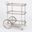 English Bar Cart and Tea Trolley In Nickel