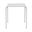 Enid 28 Inch Outdoor Table In White