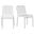 Enid Stackable Outdoor Side Chair Set of 2 In White