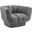 Entertain Gray Vertical Channel Tufted Performance Velvet Arm Chair