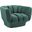 Entertain Green Vertical Channel Tufted Performance Velvet Arm Chair
