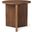 Enzo 32 Inch Round Tabletop With Fluted Wood Base Foyer Accent Table