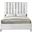 Enzo Velvet Queen Bed In White