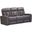Equinox Power Reclining Sofa with Drop Down Table In Mercury