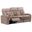 Equinox Power Reclining Sofa with Drop Down Table In Mushroom
