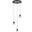 Eren 3 Lights Black Pendant 3505D12BK
