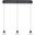 Eren 3 Lights Black Pendant 3505D28BK