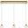 Eren 3 Lights Gold Pendant 3505D28G