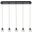 Eren 5 Lights Black Pendant 3505D32BK
