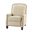 Erendiria Genuine Leather Recliner In Beige