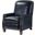 Erendiria Genuine Leather Recliner In Navy