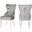 Erica Dining Chair Set of 2 With Stainless Steel Legs In Light Gray