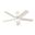 Erling 44 Inch Ceiling Fan with LED Light Kit and Pull Chain In Matte White and Bleached Alder