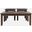 Eros Contemporary 3 Piece Coffee Table Set In Chestnut