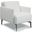 Eros Accent Chair In Leather White