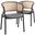 Ervilla Dining Chair Set of 2 In Grey/Black