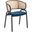 Ervilla Dining Chair In Navy Blue/Black
