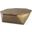 Esagono Octagonal Gold Metal-Clad Reclaimed Wood Coffee Table With Storage